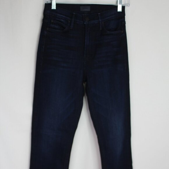 Mother Denim Mid Rise Dazzler Ankle Straight Now or Never Jeans Dark Wash Size26 - Picture 3 of 13